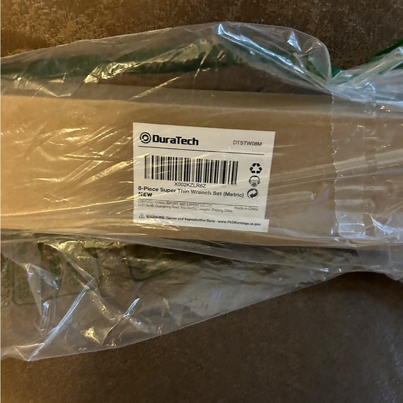 DURATECH Super-ThinOpen End WrenchSet Metric8-PieceSlimSpannerSet wRolling Pouch - Picture 4 of 8